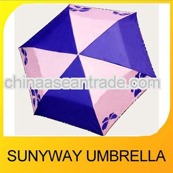 Easy To Carry Promotion Pocket Umbrella 5 Folds