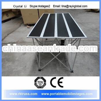 Easy assemble folding mobile stage.magic portable stage