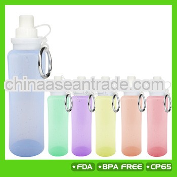 Easy to go!! Silicone Squeeze water bottle, travel bottle, BPA free