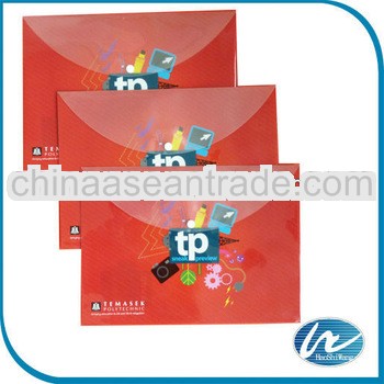 Eco-friendly plastic document bag, Customized Printings are Accepted