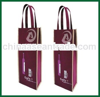 Eco-friendly single bottle Non-woven Wine Bag