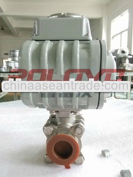 Electric actuated stainless steel internal thread ball valve