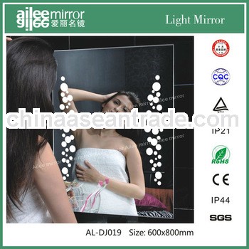 Europe silver mirrors led bathroom mirrors with demister