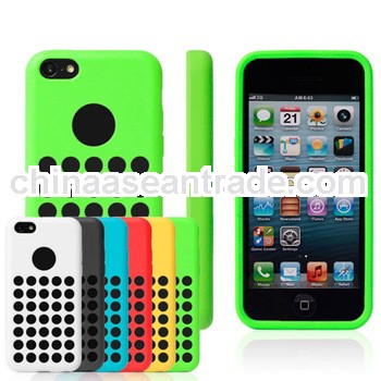FOR IPHONE 5C Original Style Polka Dot Hole CASE