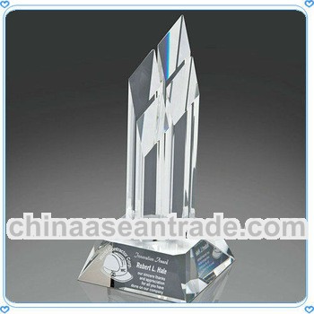Fancy Clear Crystal Diamond Trophy For Corporate Gifts