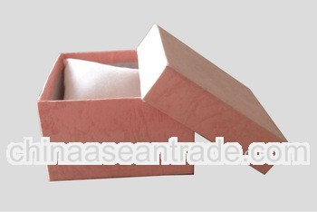 Fancy paper pillow box with embossing decorative pattern
