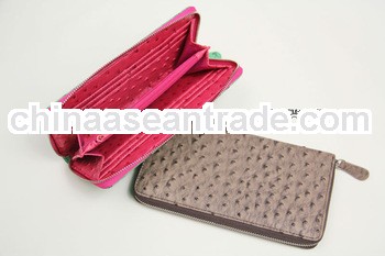 Fashion ladies purse with zipper factory pice