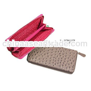 Fashion woman wallet with zipper factory price