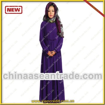Fashionable high quality composite silk lady abaya