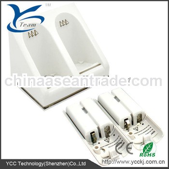 Fast delivery!double charge station for wii blue light charge station