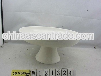 Fine Round Footed Cake Plate