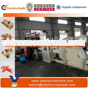 Food Kraft Paper Bags Gluing Machine With Printing Function