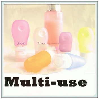 Food grade silicone cosmetic bottle with high quality
