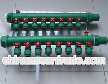 Fresh Water Inlet Manifold for PERT/PEXa Floor Heating Pipes
