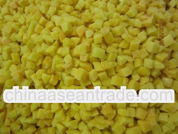 Frozen Yellow Peach Dices (JIN TONG,TIANHUANGJIN,GUANWU) 10*10mm