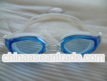 Full silicone swim goggles Clear transparent swimming goggle