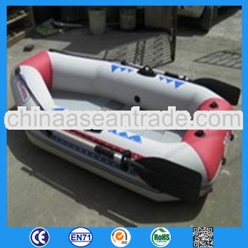Funny inflatable boat with quants