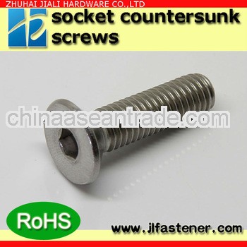 GB70.3 stainless steel hex socket countersunk head screw