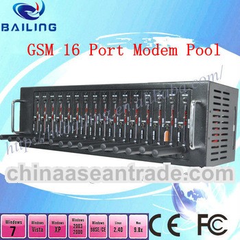 GSM GPRS 16 Port Modem Pool with Wavecom and Siemens Module SMS Machine send bulk SMS MMS