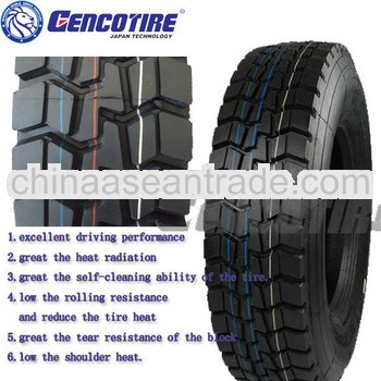 Gencotire Brand Steel Belted Tubeless Truck Tires 11r22.5 with High Quality