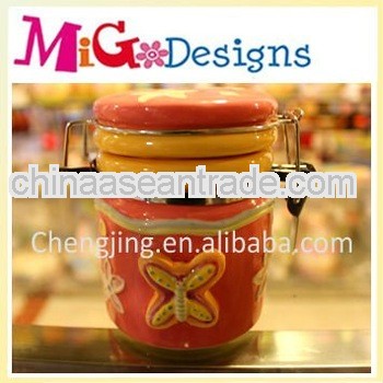 Gift Easter ceramic storage jar