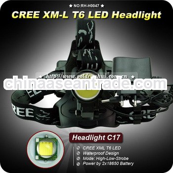 GoldRunhui RH-H0047 CREE T6 18650 Rechargeable Aluminum Headlamp