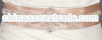 Gold Fashion Belts and Sashes with Appliqued Beaded Embroidery