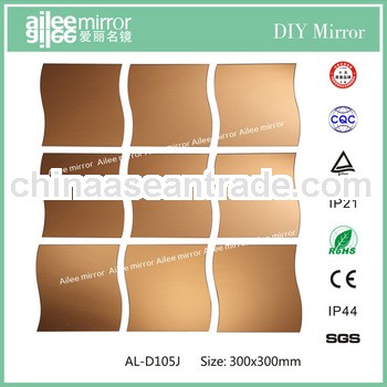 Gold mirror stainless steel sheet decorative mirrors for walls