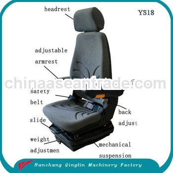 Grammer Tractor Seat with Armrest Seat Belt Mechanical Supension