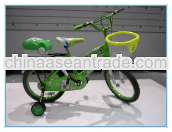 Green color with rear box 4 wheel baby boy toy bike cycle,child bicycle