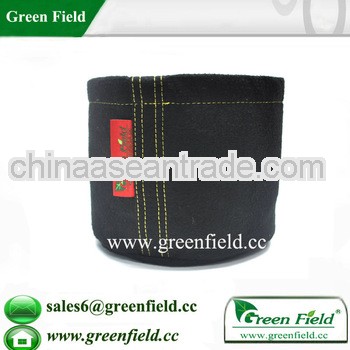 Green fabric plant pots with handles wholesale
