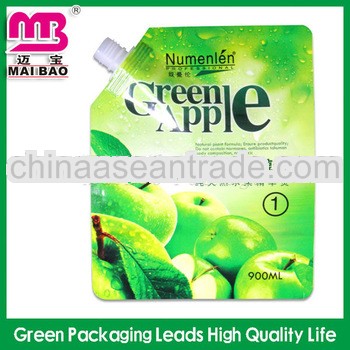 Guangzhou supplier reusable beverage drink spout pouch bag for juice