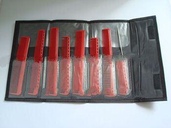 Hair comb set pouch,salon comb bag,hair comb kit