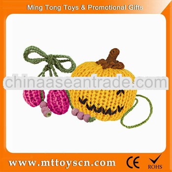 Handle first fruit pumpkin knit toy
