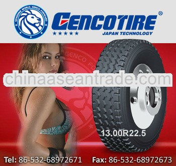 Heavy Duty Truck All Steel tyres for Sale 13r22.5,Japan technology