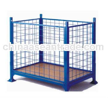 Heavy duty warehouse export steel pallet cage