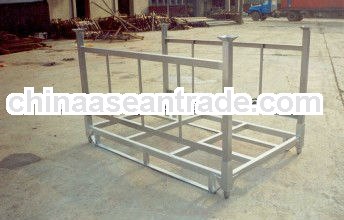 Heavy duty warehouse foldable steel tube rack