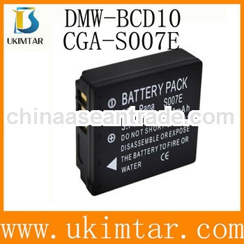 High Quality DMW-BCD10 CGA-S007E Digital Camcorder Battery Pack for Panasonic factory supply