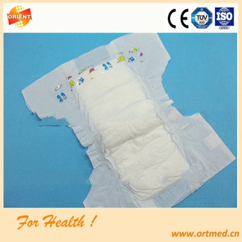 High absorbency first quality diaper for children