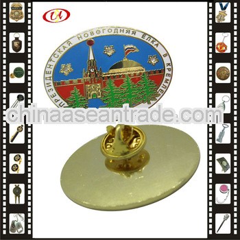 High quality Brass enamel gold lapel pin for decoration