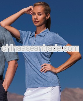 High quality Custom made 100% organic cotton ladies short sleeve golf polo shirts