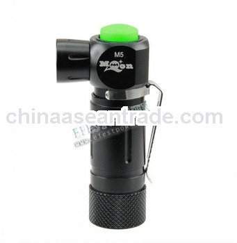 High quality Moon M5 CREE R5 3 modes LED Scout Flashlight with Belt Clip