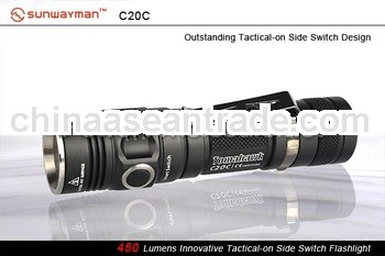 High quality Sunwayman C20C Cree XM-L U2 3-mode 450LM LED Flashlight