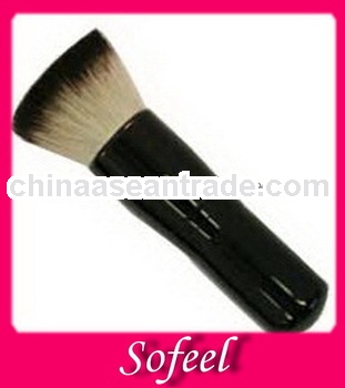 High quality cosmetic black kabuki makeup brushes