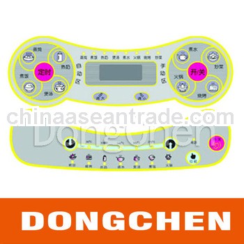 High quality embossed membrane keypads panel for home appliance