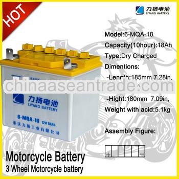 High star rechargeable Lead acid Battery with acid bottle 18ah