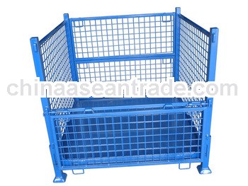 High strength steel wire mesh folding basket