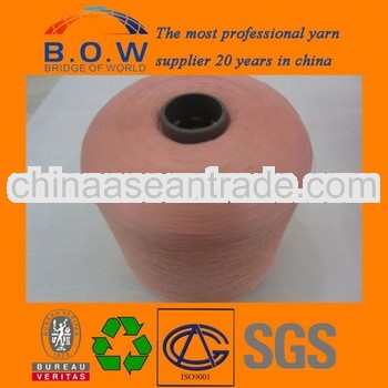 High twisted polyester yarn for sewing thread