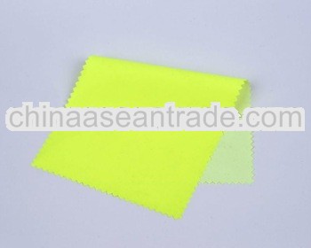High visibility ecofriendly polyester with pvc fabric for raincoant