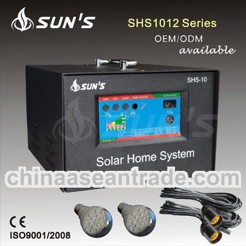 Home Use Solar Power System 10W With LED Lamps